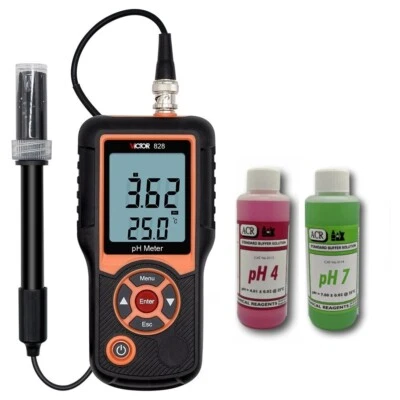 pH Temp Meter Millivolt Tester Monitor LCD Measure Instrument Water test 0-14 pH