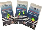 3 pks Tackle Crafters Surf Pier Fishing Rigs Pompano, Snappers gold kahle hooks