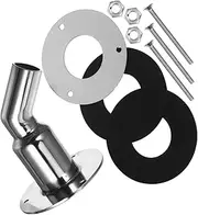 Sosoport 1 Set Stainless Steel Exhaust Vent Tube with Gasket for Optimal Performance Heating Systems Prevents Harmful Buildup and Ensures Proper Air Flow