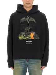 [Palm Angels] Palm Angels-Enzo Sweatshirt From The Tropics-Uomo S