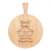 Nerd Geek Intellectual Badass Pizza Board Paddle Wooden Funny