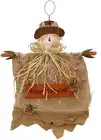 Fall Scarecrow Hanging Wall Decoration LED Battery Operated Scarecrow Decor Fall