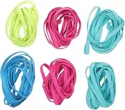 BESPORTBLE 6Pcs Skipping Rope High Elasticity Jump Rope for Exercise Lightweight and Portable Equipment for Home and School Random Color