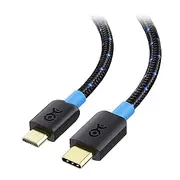 Cable Matters Braided USB C to Micro USB Cable - 1m, Supports [3A/15W Fast Charging, 480Mbps Data] MicroUSB to USBC Cable, Micro-B 2.0 for PS3 Controller, Camera, GPS, Dash Cam, and More