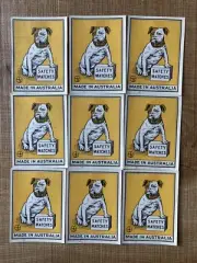 Bulldog Yellow 1/3 Safety Matches Large Matchbox Covers 20th Century - group 9