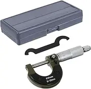 Hohopeti Caliper Measuring Tool 0-25mm Micrometer Digital Display Precision Outside Micrometer for Professionals