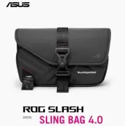 2025 ASUS Slash Sling Bag 4.0 Black Back Zipper Should Strap Water-Repellent
