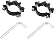 uxcell 2Pcs Motorcycle Tube Clamp, Fit 0.7" to 1.4" OD Motorcycle Bicycle Light Mount Brackets Car Light Bar Holder Clamp, Black (18-35mm)