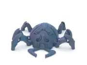 BLUE BEETLE SCARAB Flexi Figure Articulated 5" TRICOLOR 3D Printed Figure