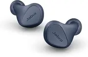 Jabra Elite 4 Earbuds with Active Noise Cancellation, Compact Wireless Bluetooth in Ear Headphones Featuring Bluetooth Multpoint and Microsoft Swift Pair - Navy