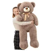 Big Teddy Bear,52'' Giant Stuffed Animal Plush,Soft Gifts for Valentine,