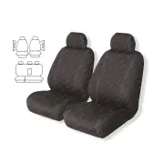 Ilana Tailor Made Black Velocity Seat Covers for Toyota Hilux Double Cab 15-On