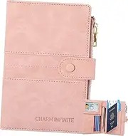 [CONGARTENO] Travel Passport Wallet Women's Passport Holder Multifunctional Organizer Card Slots