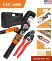 1/8” Wire Rope Crimping Tool Hydraulic Hand Crimper Tool for Stainless Steel ...