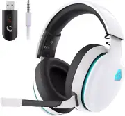 2.4Ghz Wireless Gaming Headset for PC, PS4, PS5, Mac, Nintendo Switch, Bluetooth