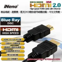 在飛比找momo購物網優惠-【iNeno】HDMI 2.0版 公對公 超高畫質 4Kx2