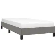 vidaXL Bed Frame Slatted Bed Base Dark Grey 106x203 cm King Single Size Fabric