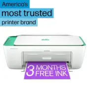 HP Deskjet 2842E Wireless All In One Color Inkjet Printer Ink Included - Green