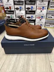 Cole Haan Mens 2 Zerogrand LSR Wing C27879 British Tan/Ivory Size 8.5M In Box