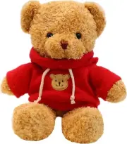11.8 Inches Teddy Bear Stuffed Animals Soft Plush Cute Teddy Bear with Hoodie Do