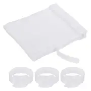 100Pcs 6 Inch Reusable Cable Ties Fastening Hook and Loop Straps White