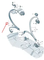 AUDI E-TRON GE Rear Left Three-Point Seatbelt 4KE857805DKPZ NEW GENUINE
