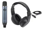 Blue Ember PC Gaming Twitch Live Stream Recording Microphone Mic+Headphones