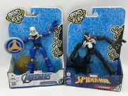 Marvel Spider-Man Bend and Flex Venom and Taskmaster Action Figures 6” Flexible