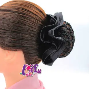 來福髮網，K1199髮飾包頭頭花頭飾員工蝴蝶結髮夾上班髮網職業髮夾，售價150元