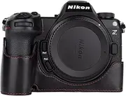 Rieibi PU Leather Protective Half Case for Nikon Z6III Camera - for Nikon Z6III case with Hand Grip and Opening Bottom Design
