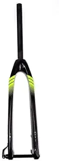 Bicycle Fork Suspension Bike Forks Bike Suspension Fork Mountain Bike Front Fork Full Carbon Fiber Tube Shaft Disc Brake Straight Tube Hard Fork
