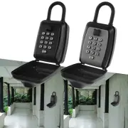 Key Lock Box Wall Mount Secure Key Box with 12 Digit Combination grnjo