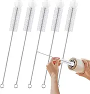 Water Bottle Cleaner Brush | Baby Bottle Scrubber Cleaning Brush - 5X Long Handle Flexible Cup Washer, Cleaning Tools for Coffee Mugs, Kettle Spout, Flask, Brewing Supplies, Pipes