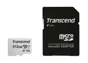 Transcend 512GB 300S microSDXC UHS-I U3 V30 A1 with SD Adapter TS512GUSD300S-A
