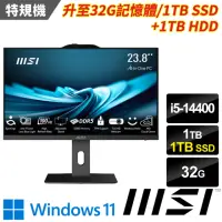 在飛比找momo購物網優惠-【MSI 微星】24型i5十核液晶特仕電腦(PRO AP24