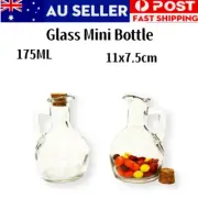 18 x Mini Glass Bottle With Cork Lid Lolly Candy Storage Jar Craft DIY Container
