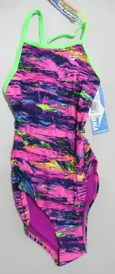 TYR The Finals "Sassy" Multicolored Wingback Size 32/XS *NWT*