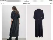NWT DECJUBA black BRIDGET shirt dress size 12