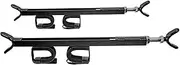 Great Day Quick-Draw Overhead Gun Rack - for UTVs with Roll Bar Depth of 23-28in - Black Powder-Coated Finish - 2 Gun Model, QD850-OGR