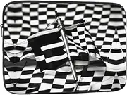 Checkered Flags Race Flags Laptop Case, Computer Case Laptop Gifts for Men Women for Travel Abroad