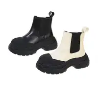 在飛比找蝦皮商城優惠-【0101shoes】短靴 玩酷潮流異材拼接切爾西靴(共兩色