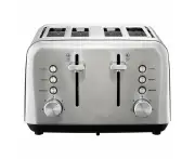 Toasty Slice 4 Slice Toaster Stainless Steel