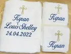 Baptism/Christening Towel Personalized BathTowel,HandTowel,FaceWasher Set