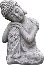 Fenteer Sleeping Thai Buddha Statues Ornament Figurine, Garden Buddha Statue Sculpture Indoor/Outdoor Decor for Home,Garden,Patio,Deck,Porch Yard Art Decor