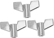 Yardwe 3pcs Drum Nut Drum Replacement Nuts Drum Accessories Cymbal Accessories for Percussion Assembly Drum Universal Instrument Nuts Instrument Tool Alloy Silver