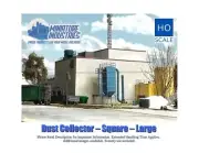 HO Scale Dust Cyclone Sq. L. Building Structure Train Layout