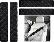 Naisfei Car Seat Belt Cover Pads, 4 Pcs Shoulder Seatbelt Pads Cover, Safety Belt Strap Shoulder Pad for Adults and Children,for Car Seat Belt,Backpack,Shoulder Bag(35cm)