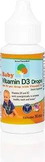Raise Them Well- Vitamin D and K Drops for Bone and Teeth Health, 365 Servings, 0.36 fl/oz