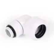 Alphacool G1/4" Fitting, 13mm OD, 90 Degree Rotary, White