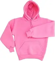 [Zmart] Australia Kids Unisex Basic Pullover Hoodie Jumper School Uniform Plain Casual Sweat Shirt, Hot Pink, 16